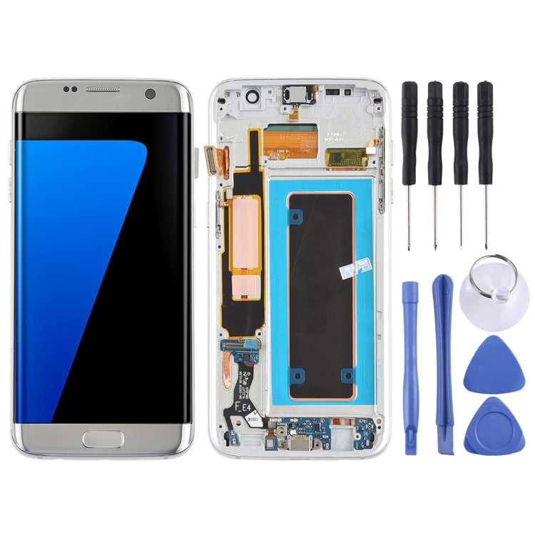 Enhanced Super AMOLED LCD Screen and Digitizer Full Assembly for Galaxy S7 Edge / G935F / G935FD (Silver)