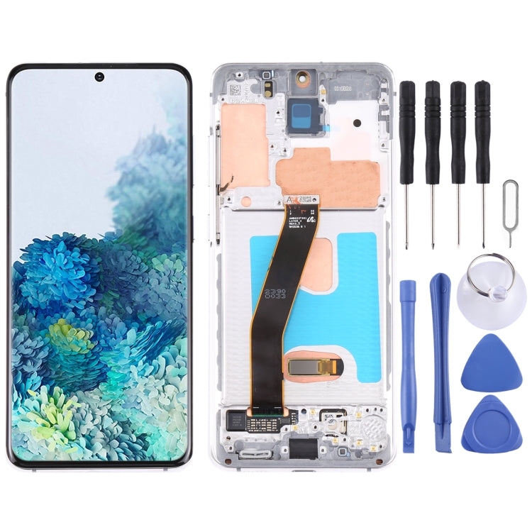 Dynamic AMOLED LCD Screen Assembly for Samsung Galaxy S20 SM-G980 (Silver)