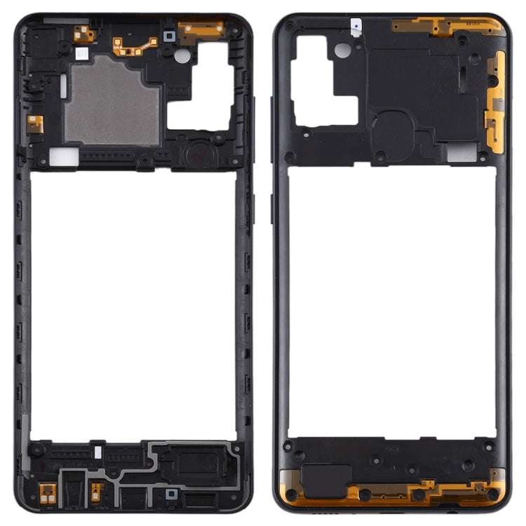 Black Middle Frame Bezel Plate for Samsung Galaxy A21s