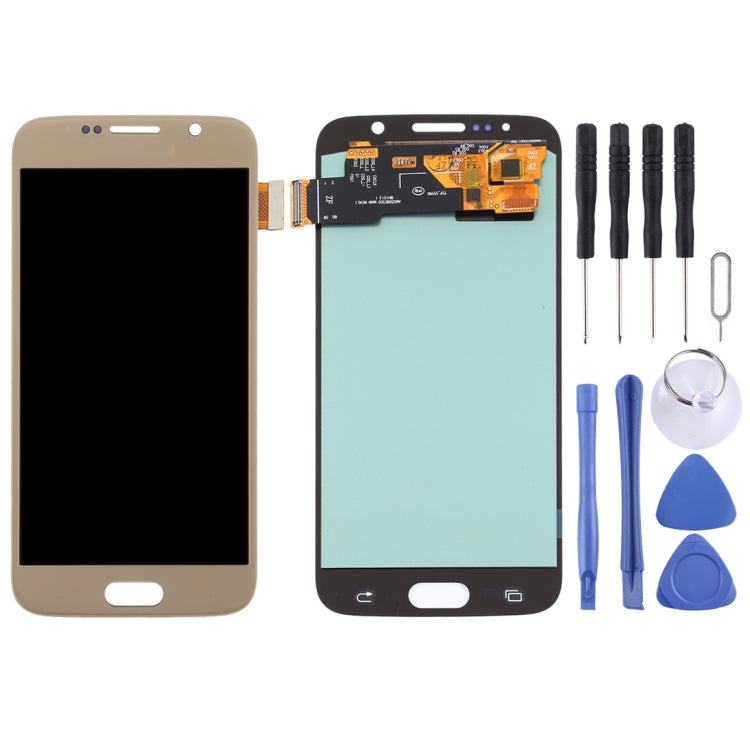 Samsung Galaxy S6 Gold OLED Material LCD Screen and Digitizer Full Assembly