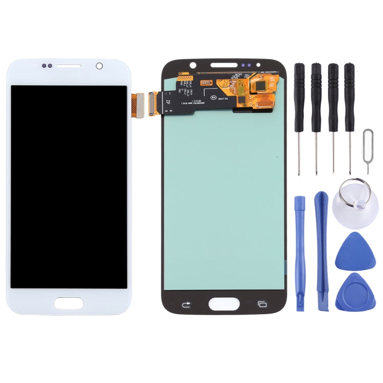 Samsung Galaxy S6 White OLED Material LCD Screen and Digitizer Full Assembly