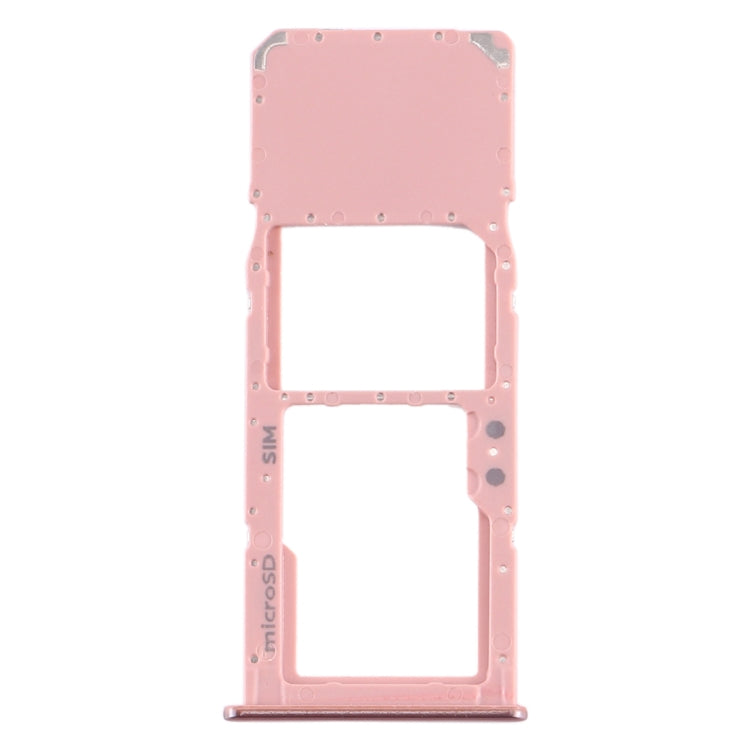 SIM Card Tray + Micro SD Card Tray for Samsung Galaxy A51 (Pink)