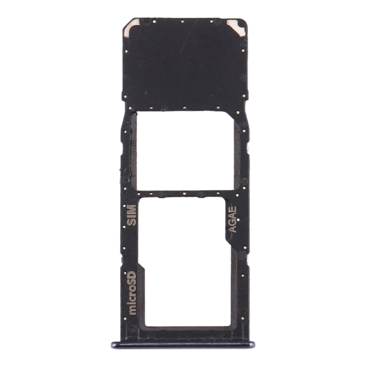 SIM Card Tray + Micro SD Card Tray for Samsung Galaxy A71 / A715 (Black)