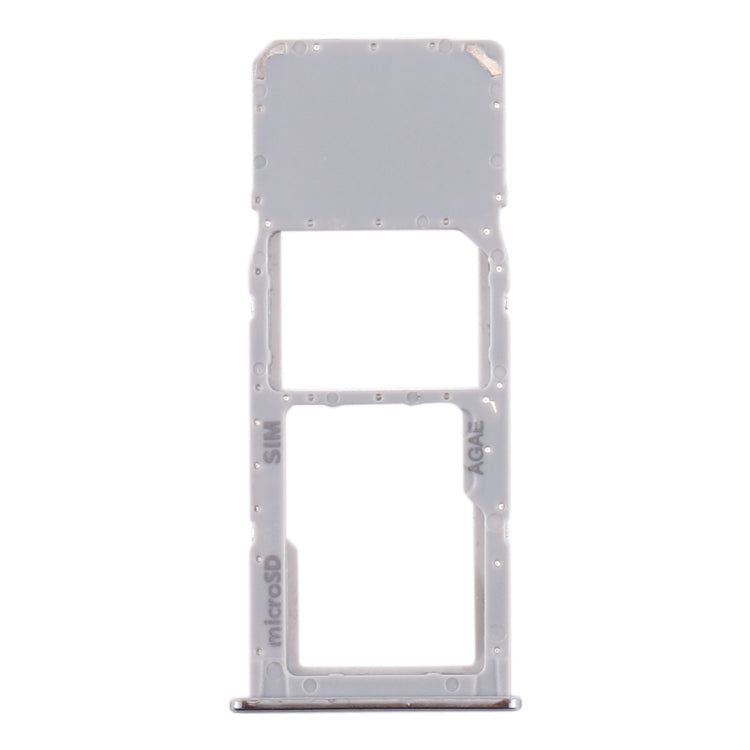 SIM Card Tray + Micro SD Card Tray for Samsung Galaxy A71 / A715 (Silver)