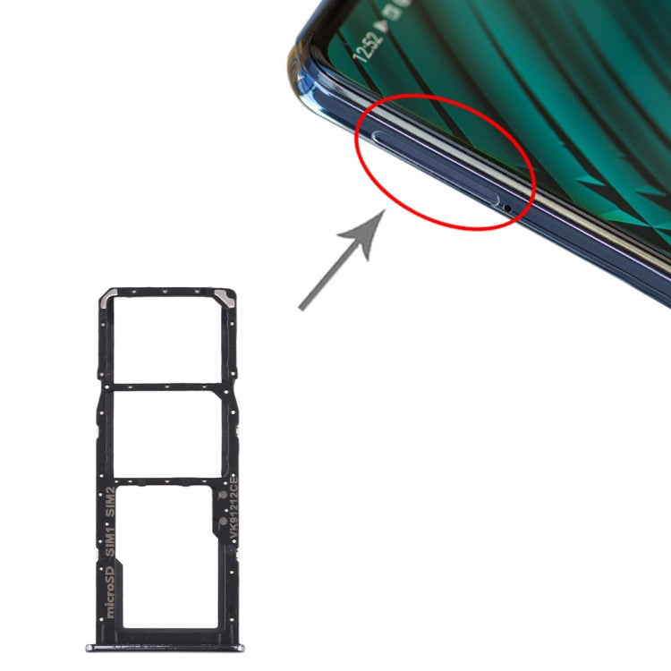 SIM Card Tray + Micro SD card Tray Set for Samsung Galaxy A51/A515 (Black)
