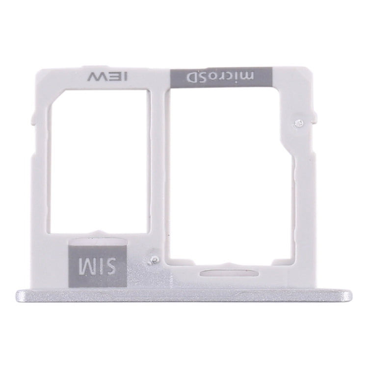 SIM Card Tray + Micro SD Card Tray for Samsung Galaxy Tab A 10.1 (2019) / SM-T515 (Silver)