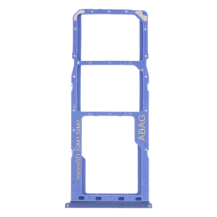 Replacement Set of SIM Card Tray, SIM Card Tray, and Micro SD Card Tray for Samsung Galaxy A21s (Blue)