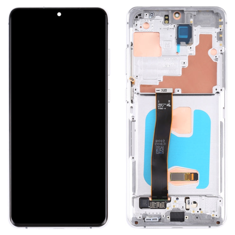 Samsung Galaxy S20 Ultra LCD Screen and Digitizer Assembly with Frame - Silver