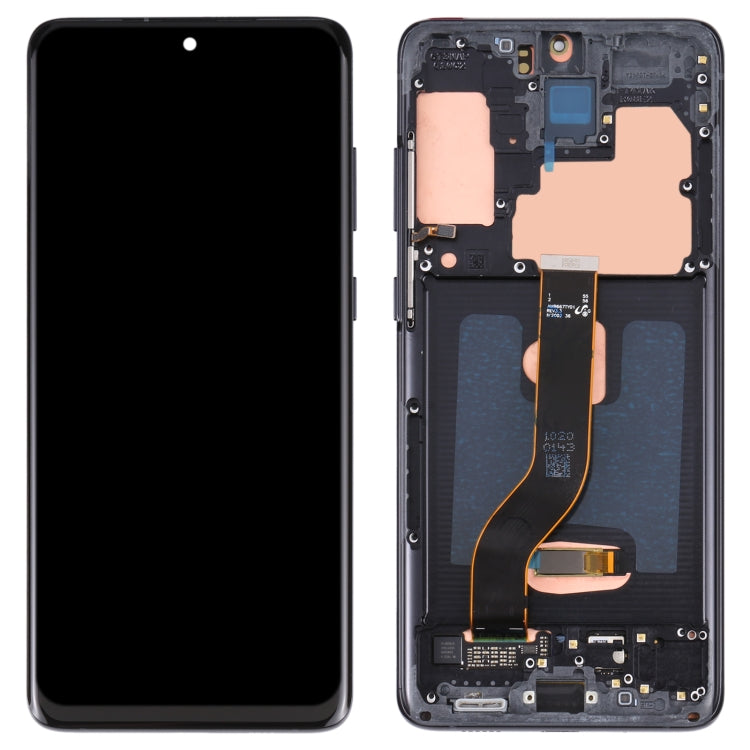 Samsung Galaxy S20+ 5G SM-G986B/G985 Black LCD Screen and Digitizer Assembly with Frame