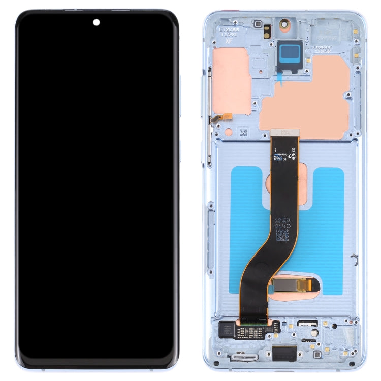 Samsung Galaxy S20+ 5G SM-G986B/G985 Blue LCD Screen and Digitizer Assembly with Frame
