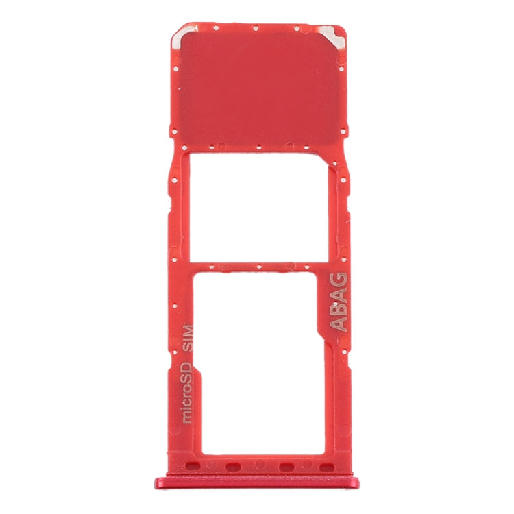SIM Card Tray + Micro SD Card Tray for Samsung Galaxy A21s(Red)