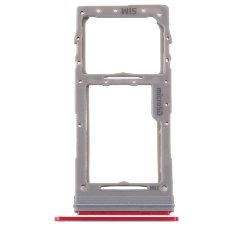 SIM Card Tray + Micro SD Card Tray for Samsung Galaxy Note 10 Lite SM-N770(Red)