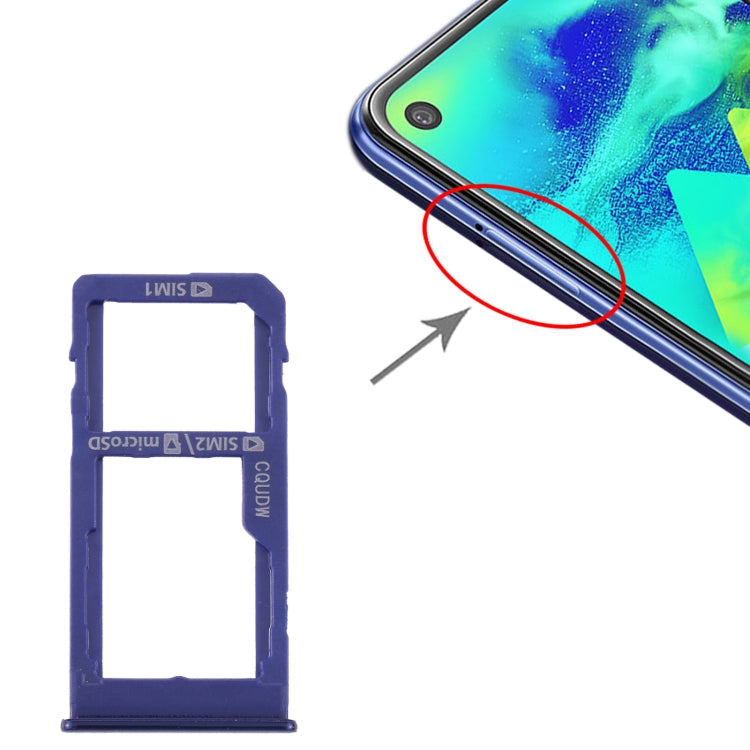 SIM and Micro SD Card Tray for Samsung Galaxy M40 SM-M405 - Dark Blue