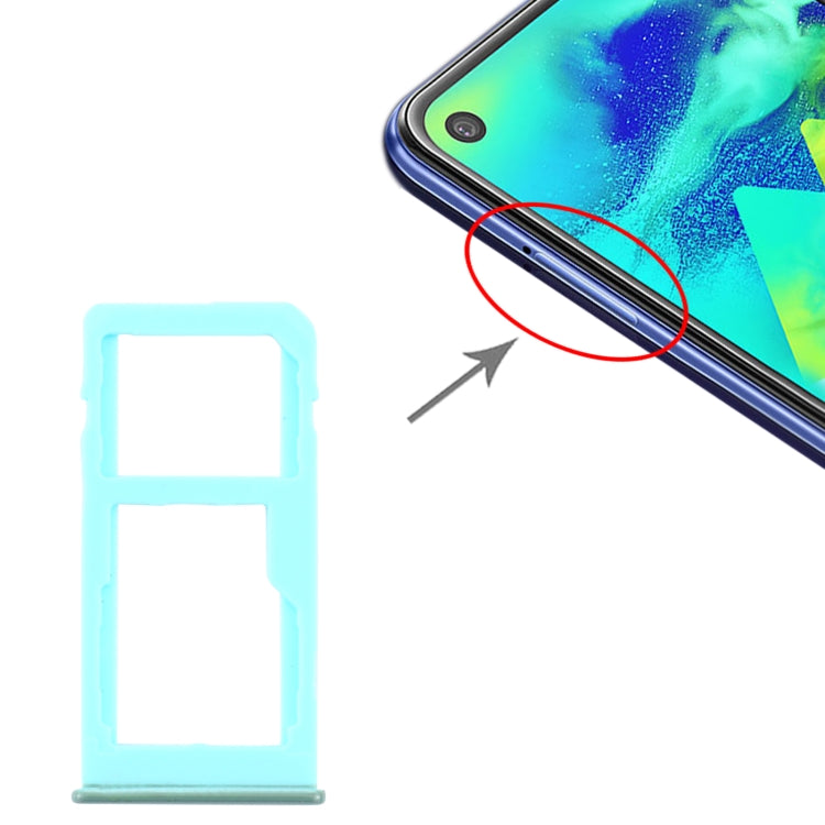 SIM Card Tray and Micro SD Card Tray for Samsung Galaxy M40 SM-M405 - Baby Blue