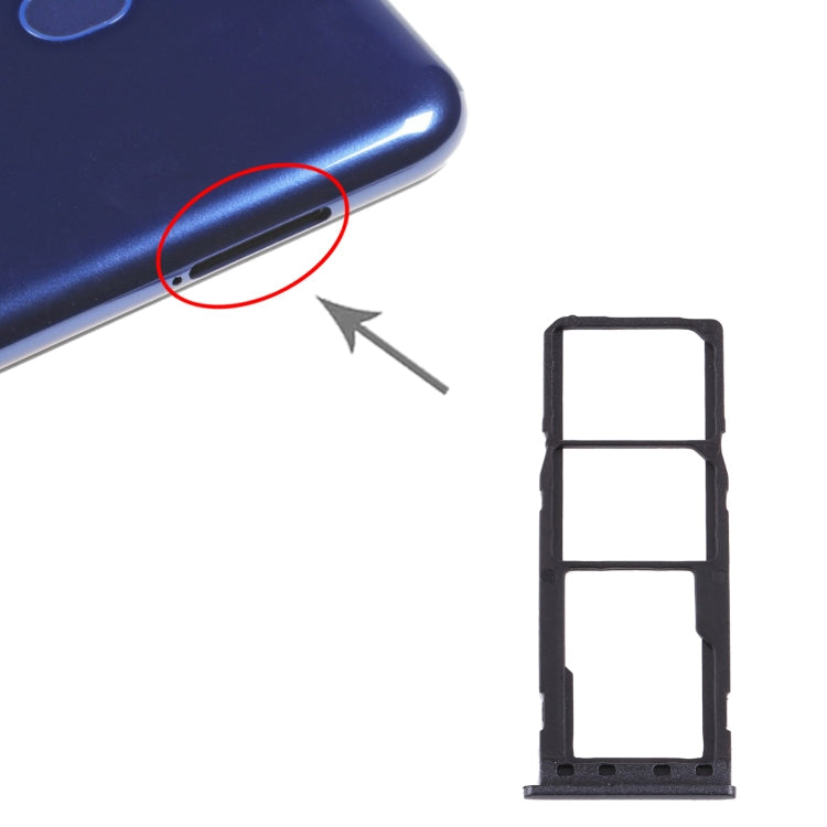 Samsung Galaxy M10 SM-M105 SIM Card Tray Set - Black
