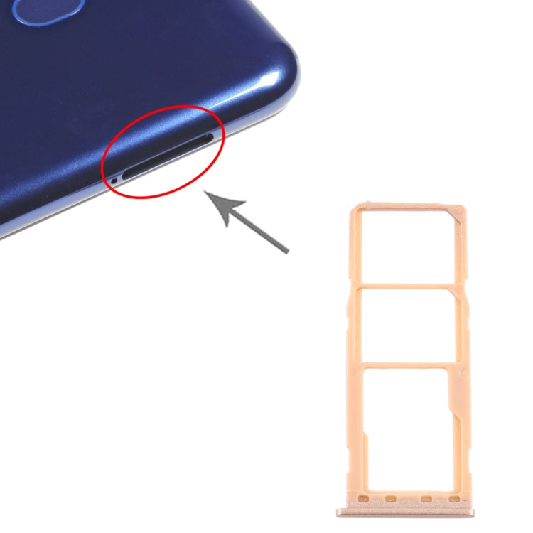 Gold SIM Card Tray Set for Samsung Galaxy M10 SM-M105