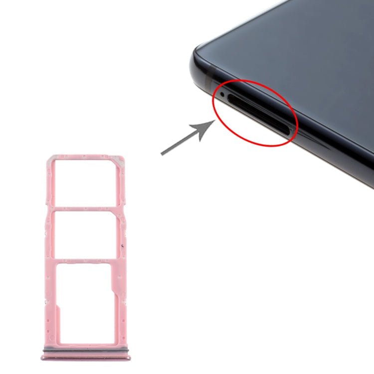 SIM Card Tray, SIM Card Tray, and Micro SD Card Tray Replacement for Samsung Galaxy A9 (2018) SM-A920 (Pink)
