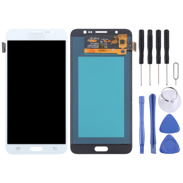 TFT Material LCD Screen and Digitizer Full Assembly for Galaxy J7 (2016) / On 8, J710F / J710FN / J710M / J710MN / J7108(White)