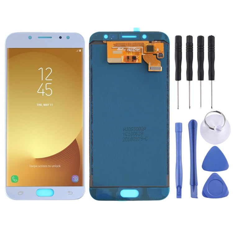 LCD Screen and Digitizer Assembly for Galaxy J7 (2017) - Blue