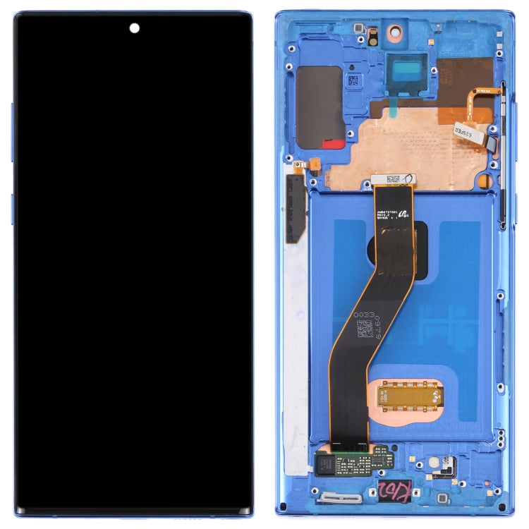 Full Assembly LCD Screen and Digitizer with Frame for Samsung Galaxy Note10+/Note10+ 5G SM-N976/N975 (Dark Blue)