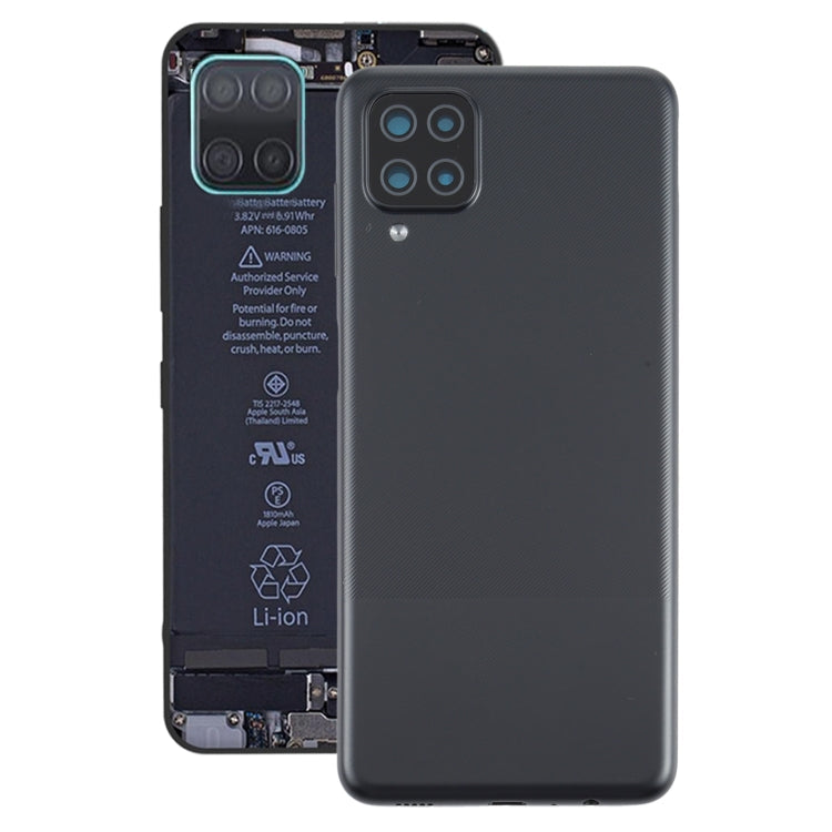 Black Battery Back Cover for Samsung Galaxy A12 - Durable and Easy to Install