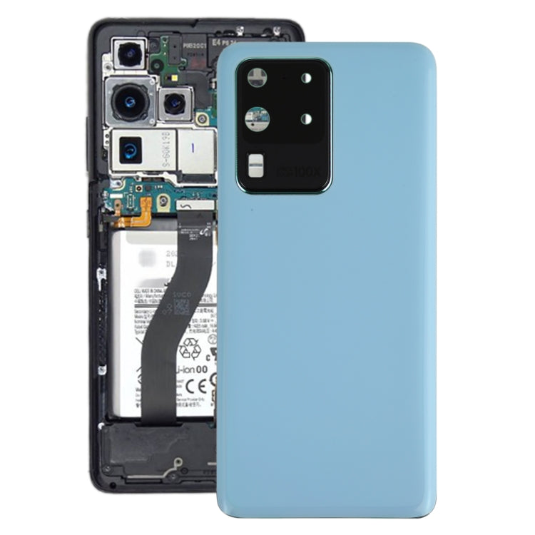 Blue Battery  Back Cover with Camera Lens for Samsung Galaxy S20 Ultra