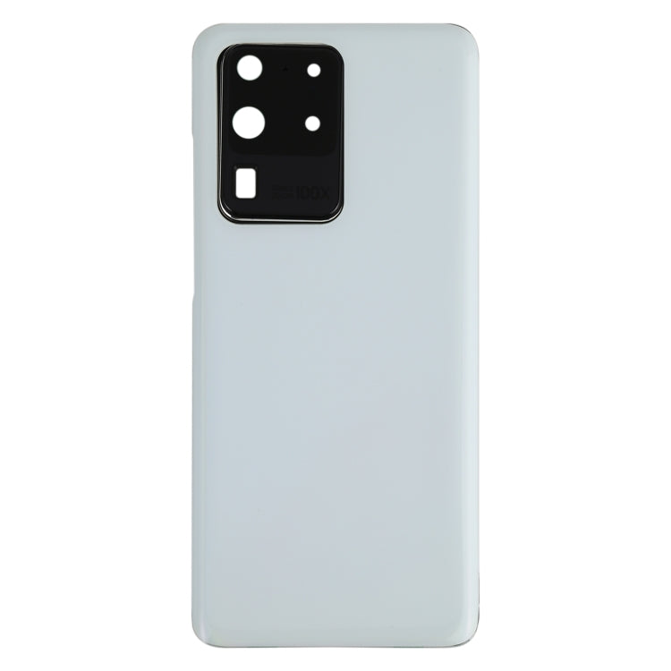 Battery Back Cover with Camera Lens Cover for Samsung Galaxy S20 Ultra in White