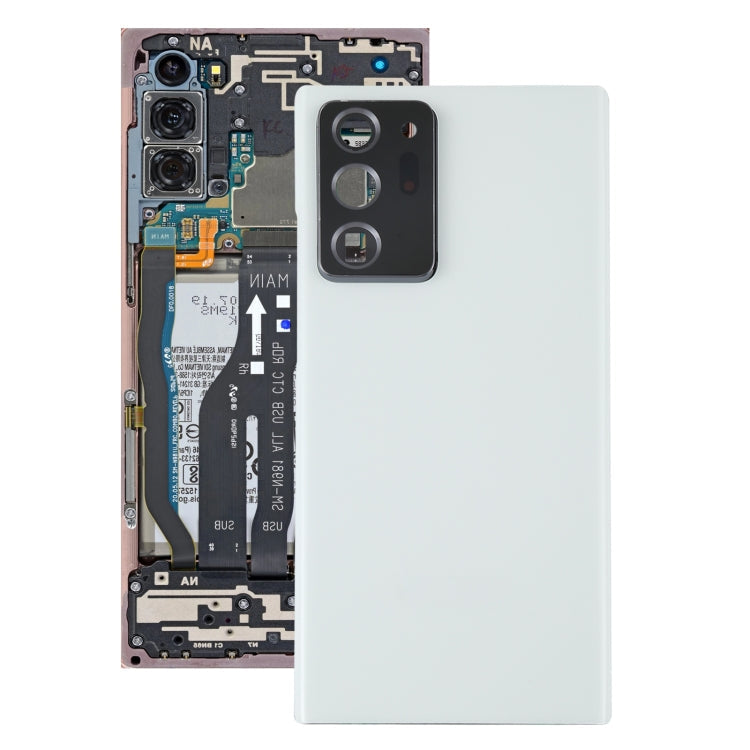 White Battery Back Cover with Camera Lens for Samsung Galaxy Note20 Ultra