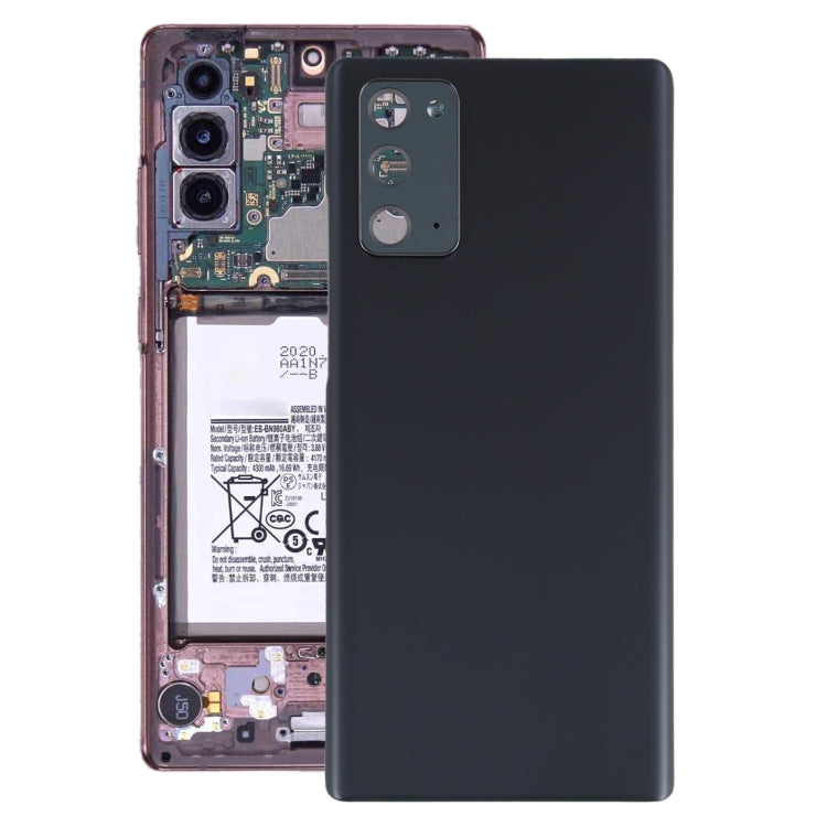 Samsung Galaxy Note20 Battery Back Cover and Camera Lens Cover - Black
