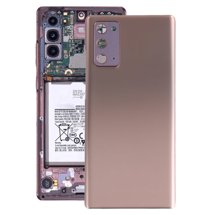 Rose Gold Battery Back Cover with Camera Lens for Samsung Galaxy Note20