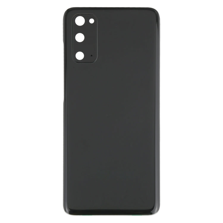 Samsung Galaxy S20 Back Cover with Built-in Camera Lens Cover in Black