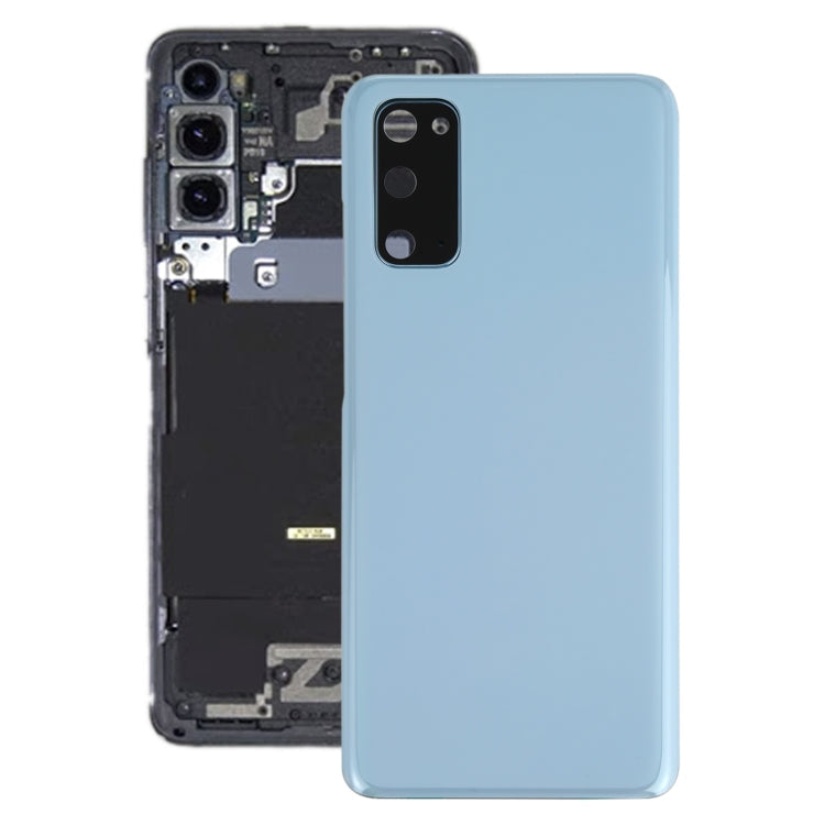 Blue Back Cover with Camera Lens for Samsung Galaxy S20