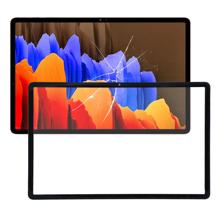 Outer Glass Lens for Samsung Galaxy Tab S7+ SM-T970 - Black