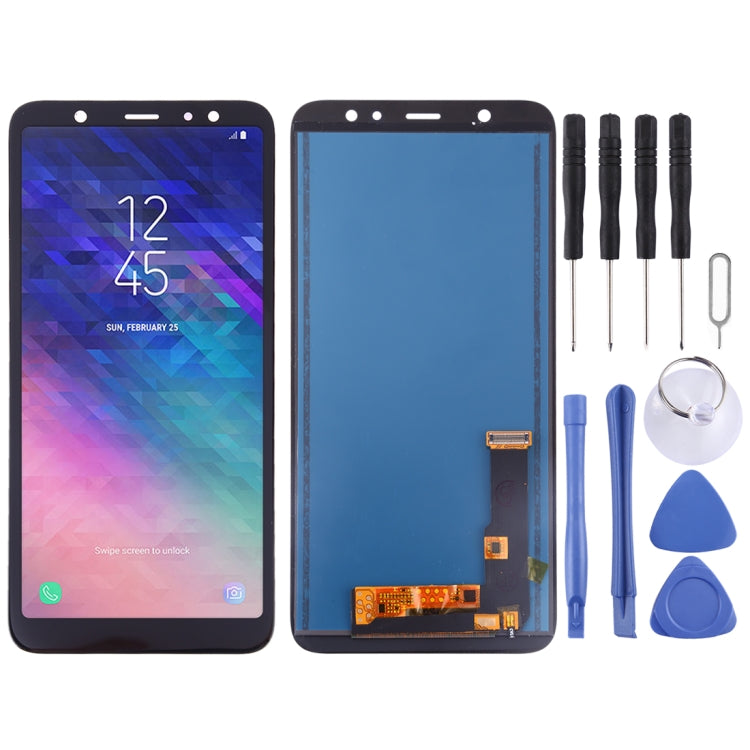 LCD Screen and Digitizer Full Assembly (TFT Material) for Galaxy A6+ (2018)(Black)