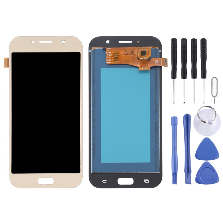 Gold LCD Screen and Digitizer Full Assembly for Samsung Galaxy A7 (2017)