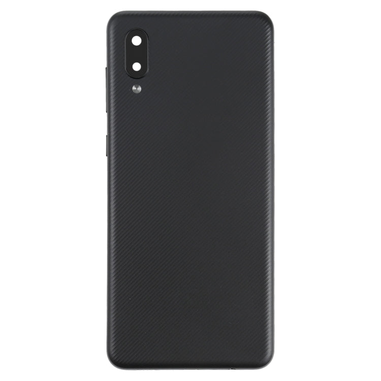 Black Battery Back Cover with Camera Lens for Samsung Galaxy A02