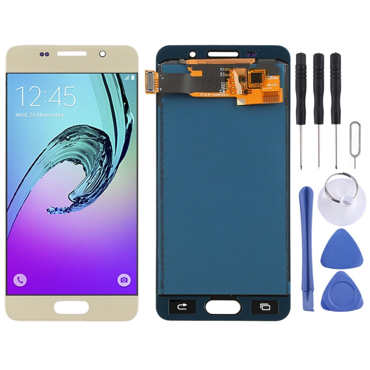 Galaxy A3 (2016) LCD Display and Touch Screen Digitizer Assembly (TFT Material, Gold)