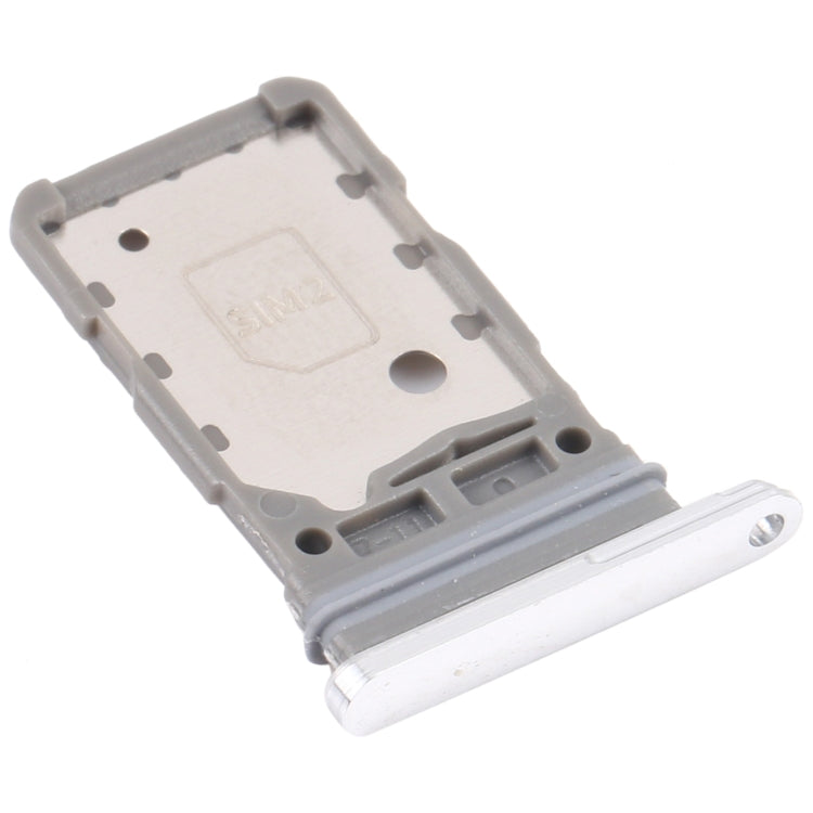 Silver SIM Card Tray for Samsung Galaxy S21/S21+/S21 Ultra with Dual Trays