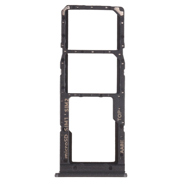 SIM Card Tray + Micro SD Card Tray for Samsung Galaxy A12 SM-A125 - Black