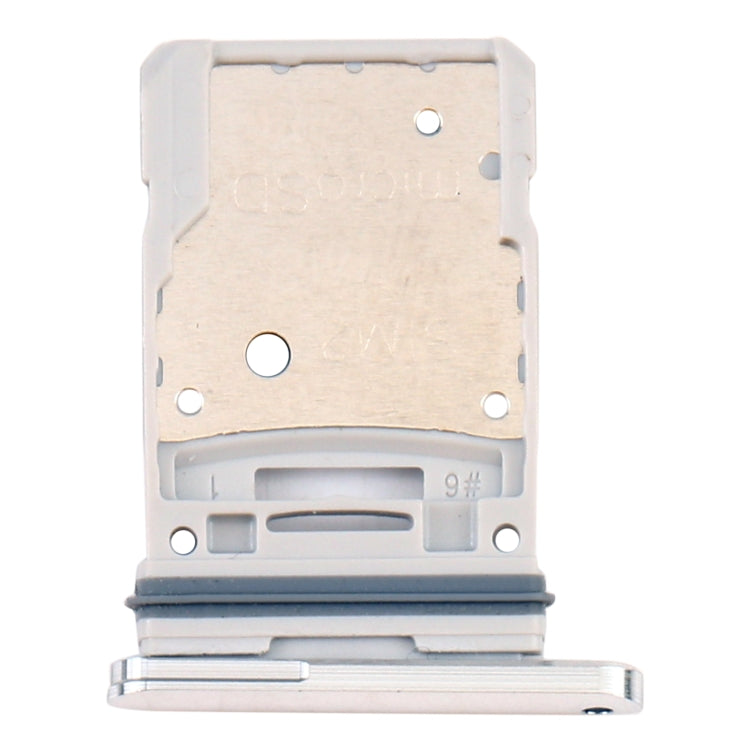 SIM Card Tray + Micro SD Card Tray for Samsung Galaxy S20 FE 5G SM-G781B (Silver)