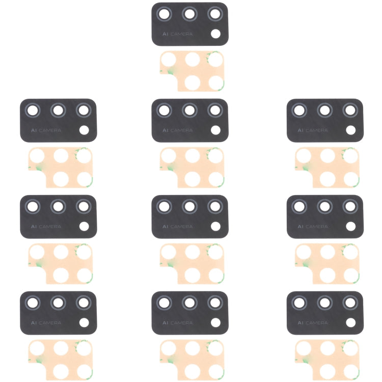 Replacement Back Camera Lens Set for Samsung Galaxy M02S SM-M025 - Pack of 10