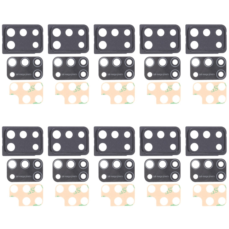Camera Lens Cover Set for Samsung Galaxy M31 / Galaxy M31 Prime SM-M315 (Black, 10 PCS)