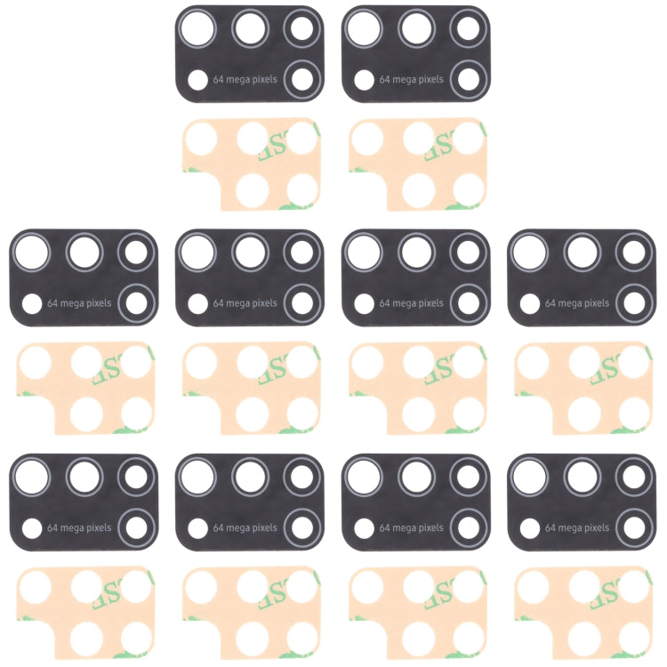 Replacement Back Camera Lens for Samsung Galaxy M31 / Galaxy M31 Prime SM-M315 - Pack of 10