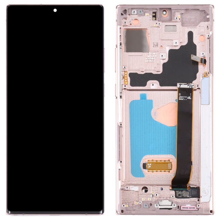 LCD Screen and Digitizer Full Assembly With Frame - Gold for Samsung Galaxy Note20 Ultra SM-N986 (5G Version)