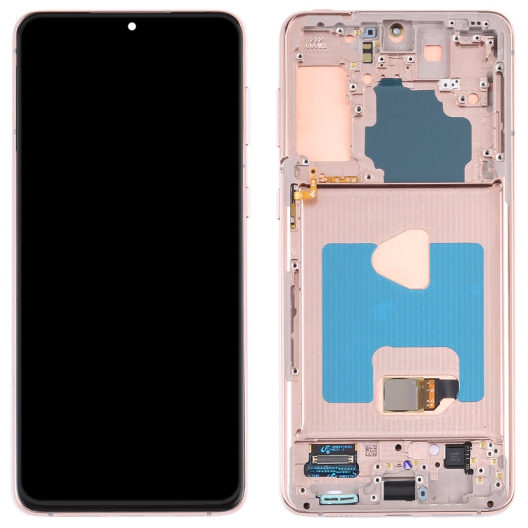 LCD Display and Touch Screen Assembly With Frame for Samsung Galaxy S21+ (5G) SM-G996(Gold)