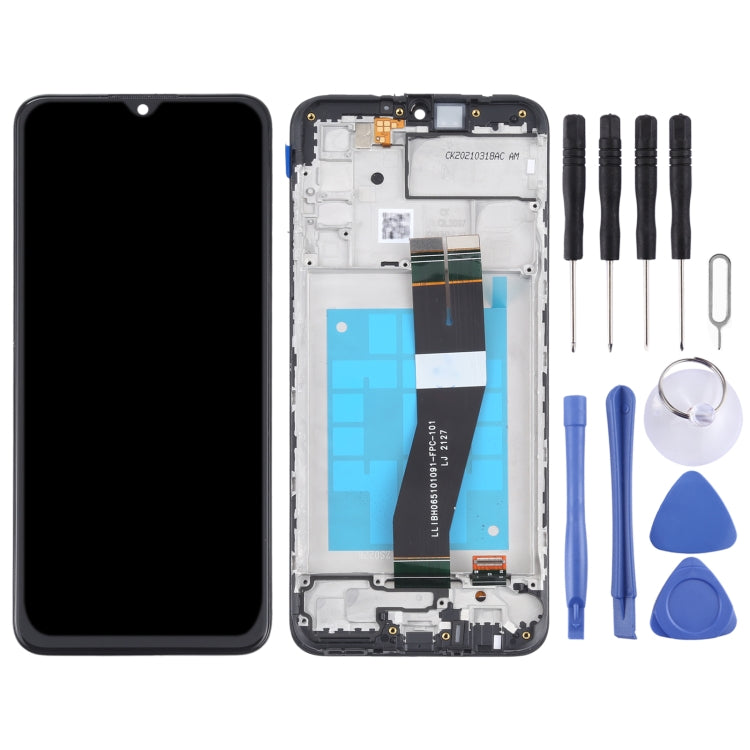 Samsung Galaxy M02s (NL Version) LCD Screen and Digitizer Assembly with Frame