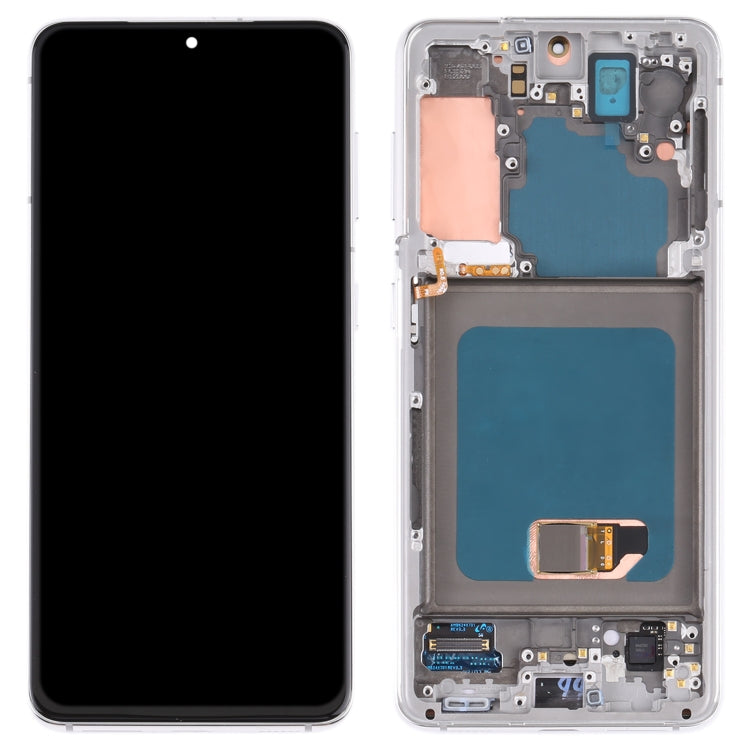 Samsung Galaxy S21/S21 5G LCD Screen and Digitizer Assembly with Frame (Silver)