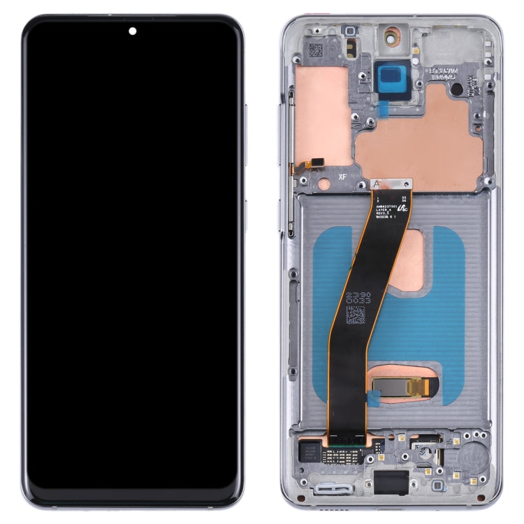 Samsung Galaxy S20 5G SM-G981B Silver LCD Screen and Digitizer Assembly with Frame