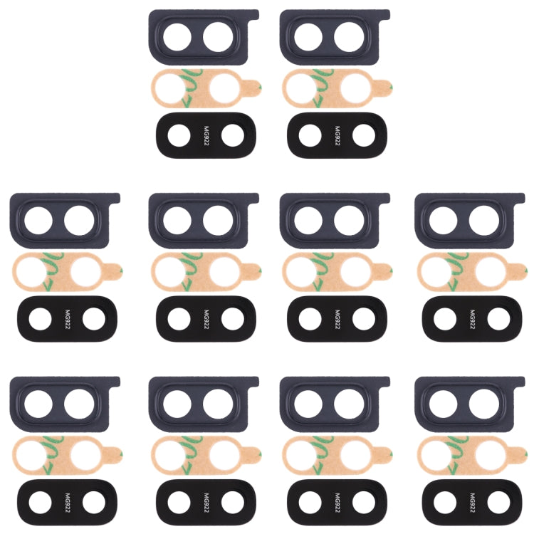 Camera Lens Cover Set for Samsung Galaxy A20 (Black, 10 PCS)