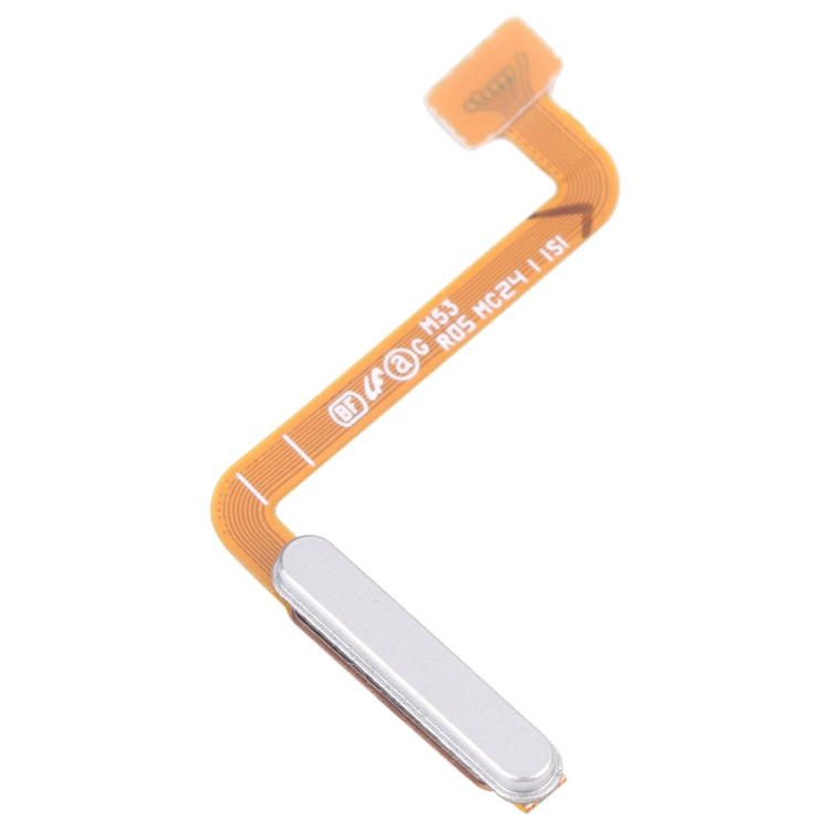 Original Fingerprint Sensor Flex Cable for Samsung Galaxy M53 SM-M536B (Silver) - Enhance Security and Functionality